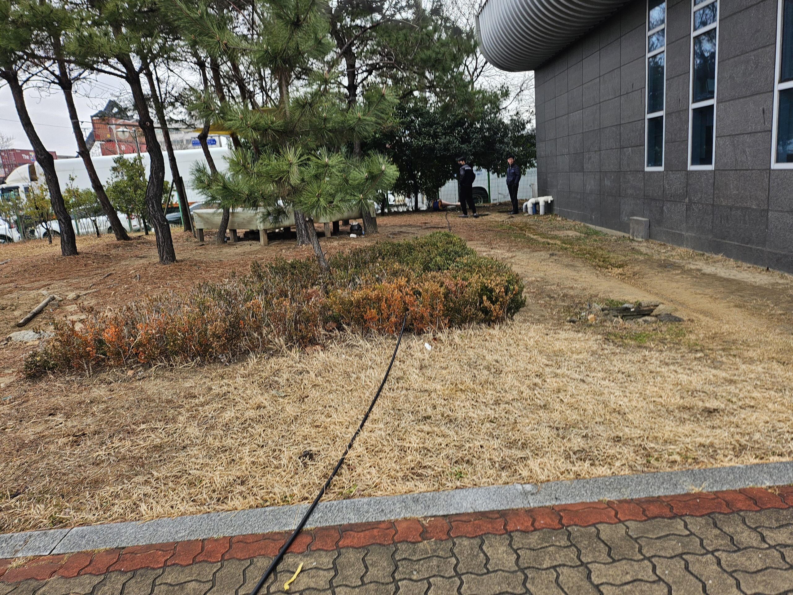 부산 녹산 외부 하수구 배관 작업 구간