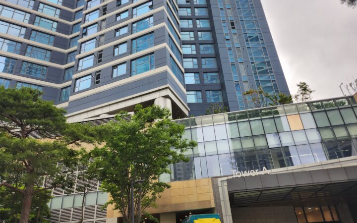 부산 해운대구 하수구막힘 작업을 위해 방문한 아파트 현장